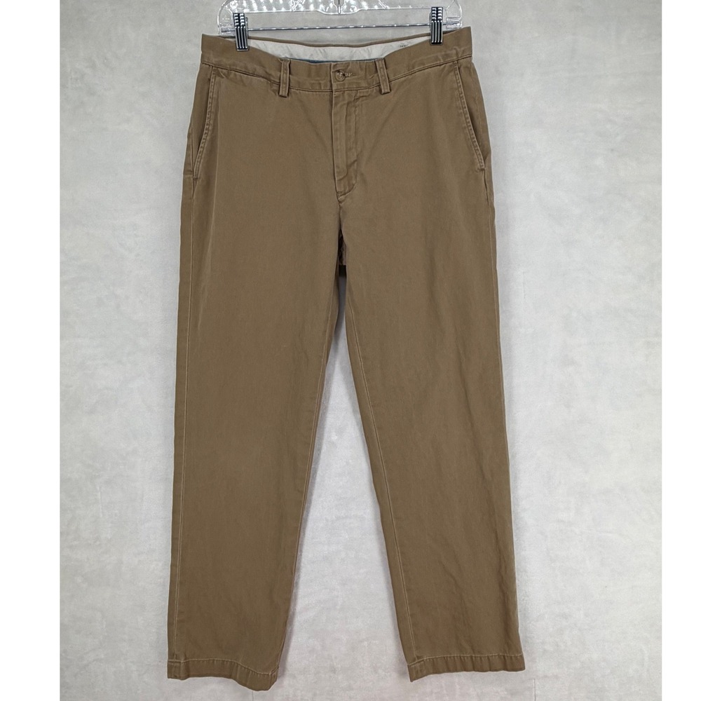 Polo Ralph Lauren Classic Fit Chino Pants Mens 33x32 Tan Khaki Cotton Twill